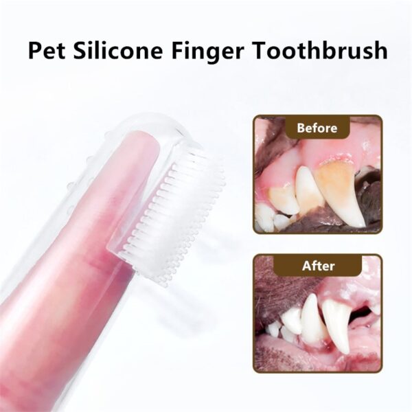 2pcs Dog Cat Finger Toothbrush - Image 5