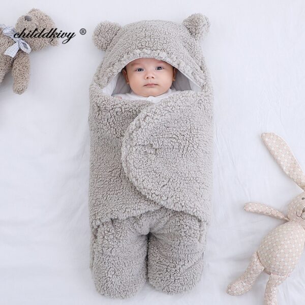 3pcs Multicolor Soft Newborn Baby Blankets - Image 4