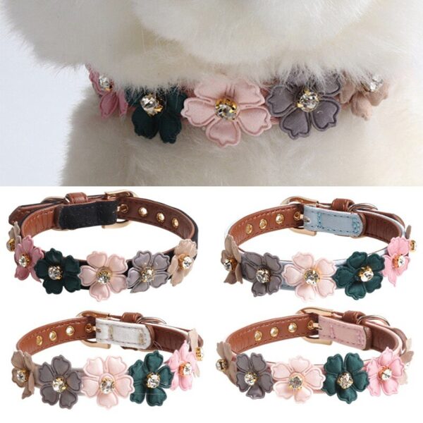 4pcs Flowers Dog Collar - Image 3