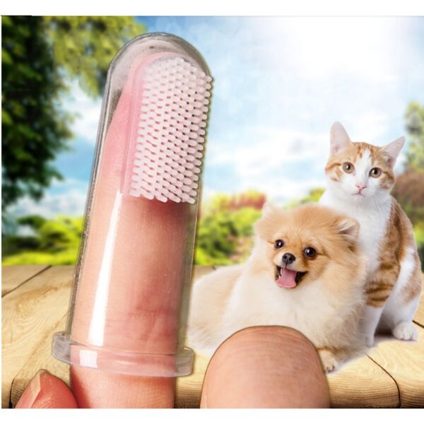 2pcs Dog Cat Finger Toothbrush - Image 4