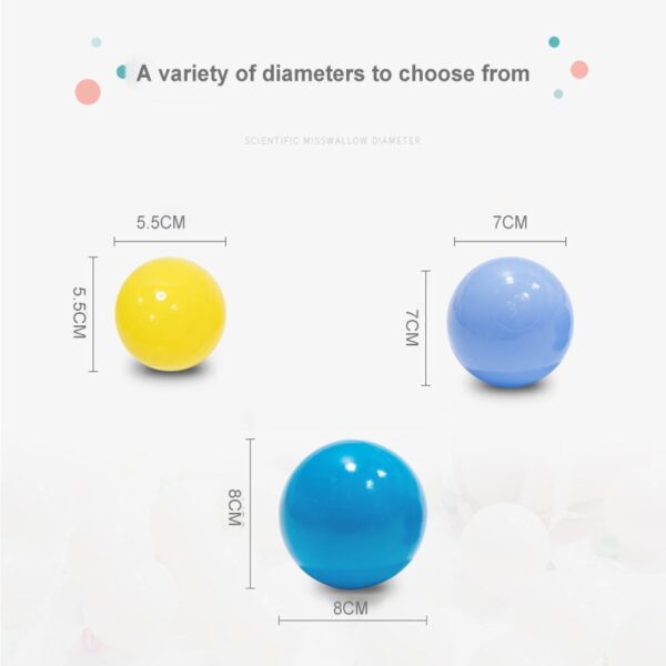 200pcs Plastic Colorful Balls for Baby - Image 5