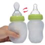 Silicone Baby Spoon Feeding Bottle