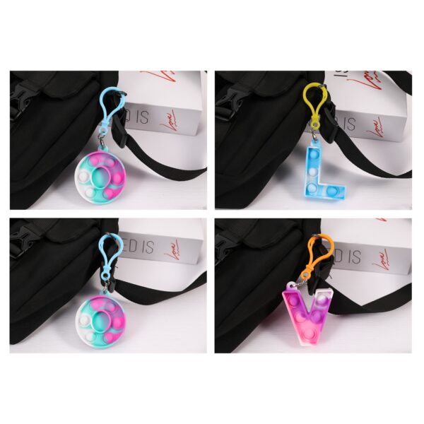 26 Letters Bubble Keychain Fidget Toys - Image 5