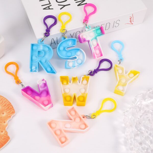 26 Letters Bubble Keychain Fidget Toys - Image 3