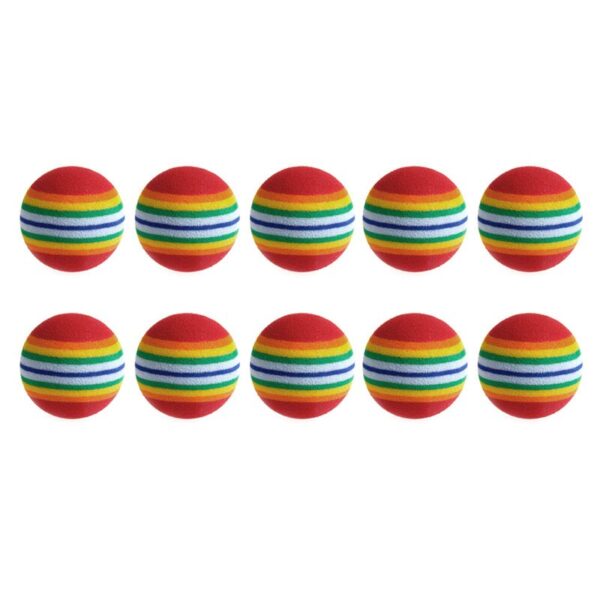 10 Pcs Rainbow Balls for Pet - Image 4