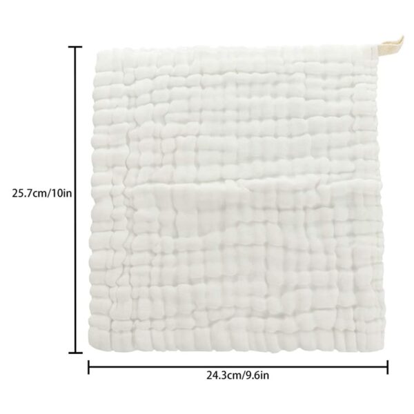 Baby Muslin Bath Towels, 10 Pack - Image 4