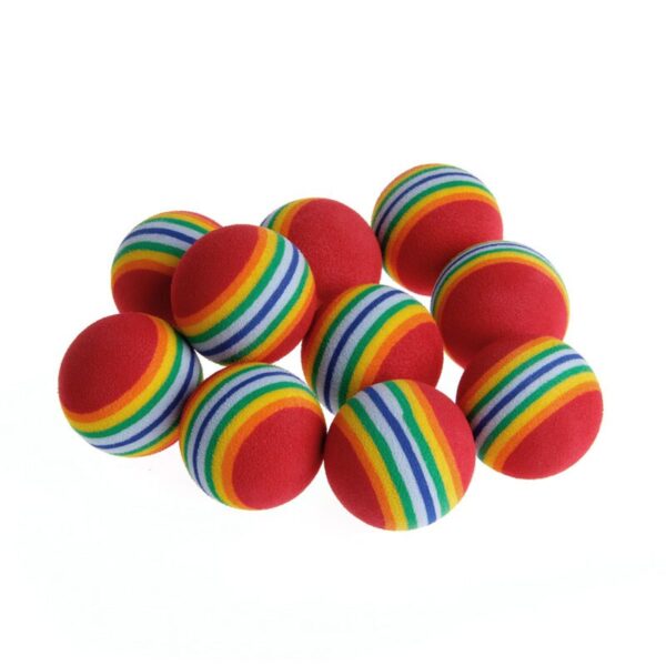 10 Pcs Rainbow Balls for Pet - Image 5